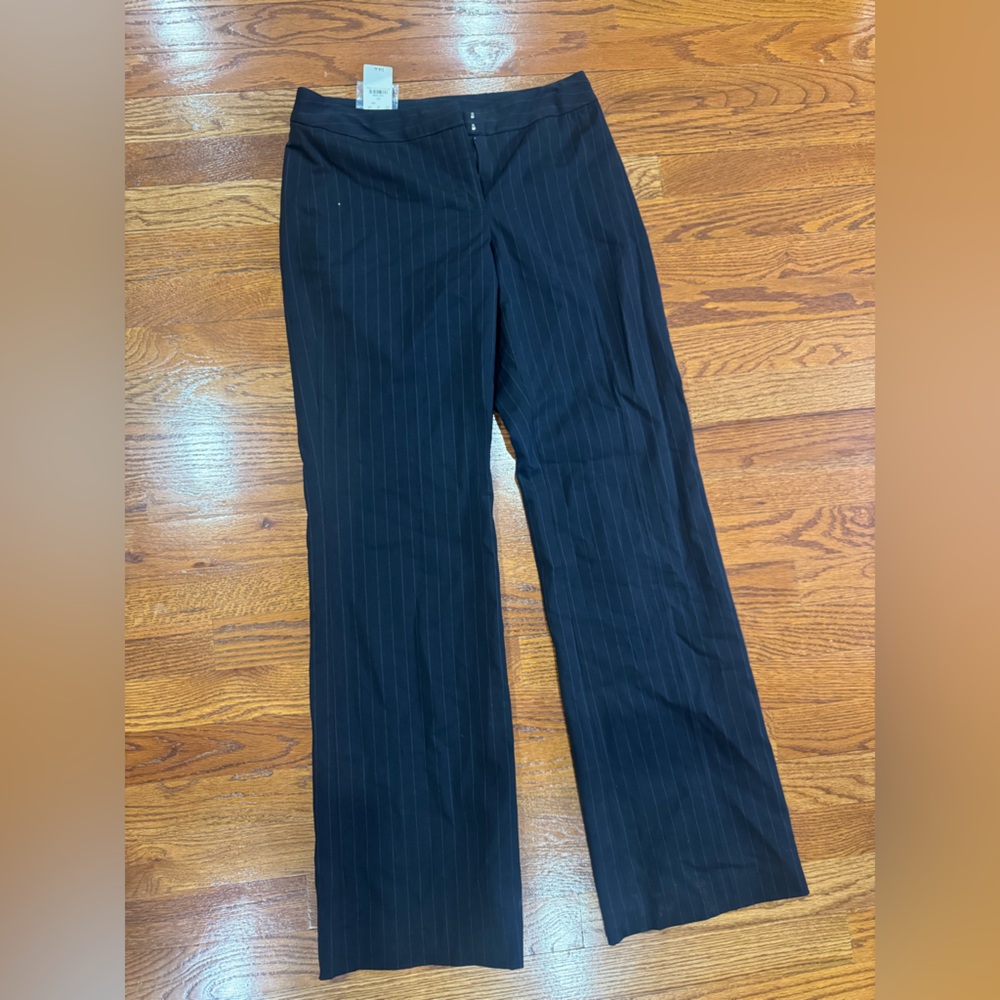 NWT Express Pinstripe Trousers Size S or 1/2. Rayon, wool and spandex. Tag $98.